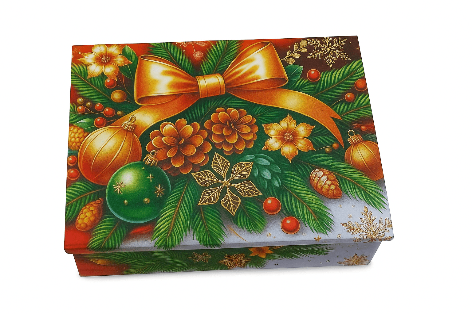 Солодкий набір подарунковий "Різдвяна Казка" 400гр ТМ Український Подарунок в картонній упаковці